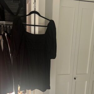 Abercrombie & Fitch Black Puff Sleeve Dress